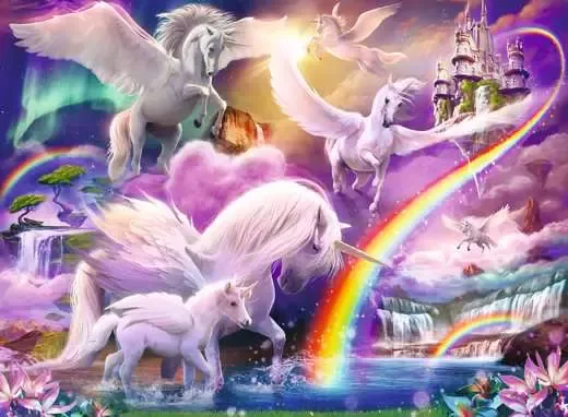 Ravensburger Pegasus Unicorns 100 pc Puzzle