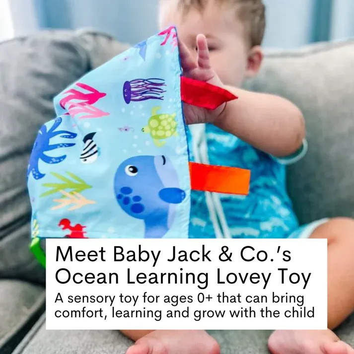 Baby Jack Ocean Crinkle Square