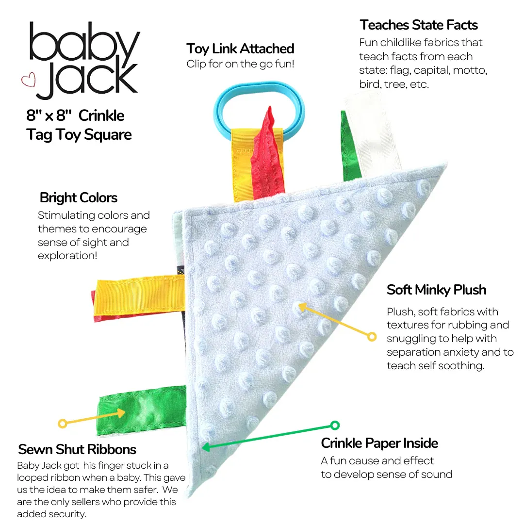 Baby Jack Alaska Crinkle Square