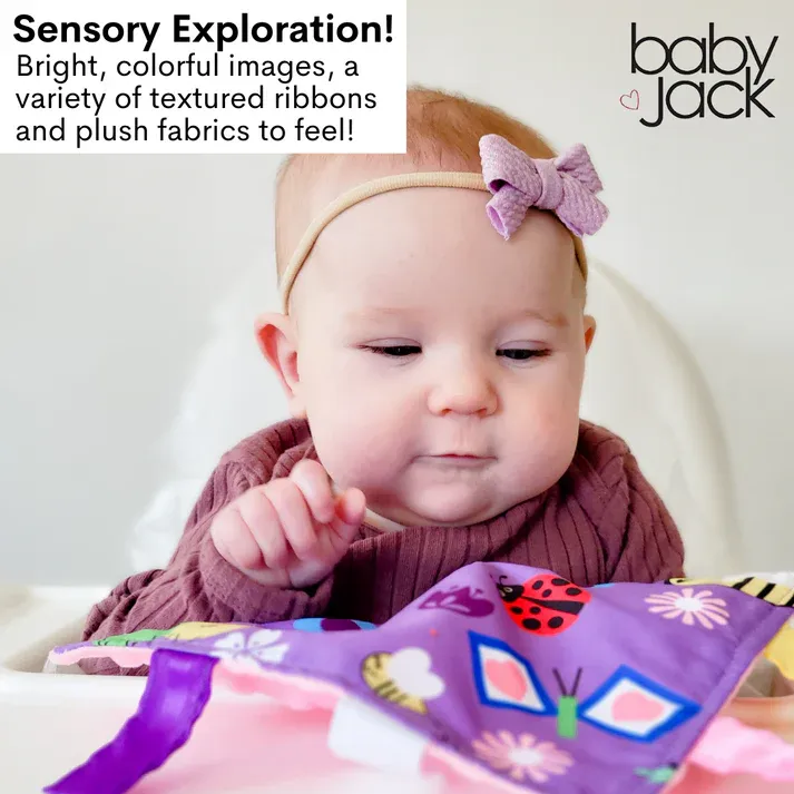 Baby Jack Garden Butterfly and Bees Crinkle Square