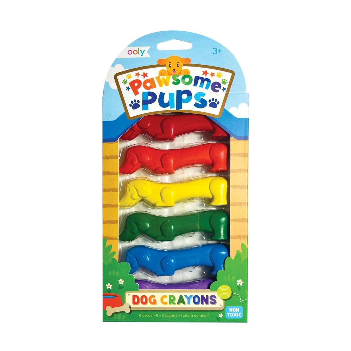 ooly Pawsome Pups Dog Crayons (6)