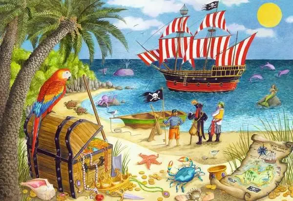 Ravensburger 2X24 Pirates and Mermaids Puzzle
