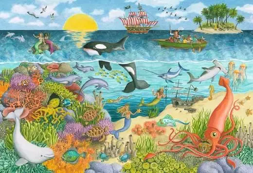 Ravensburger 2X24 Pirates and Mermaids Puzzle