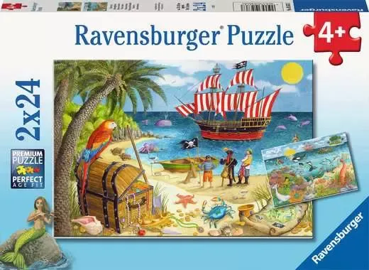 Ravensburger 2X24 Pirates and Mermaids Puzzle