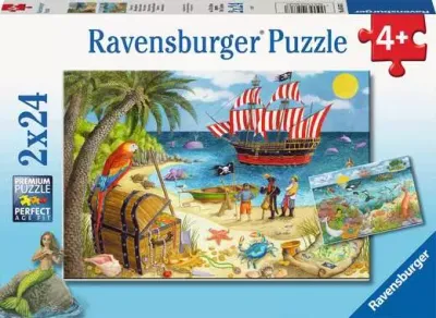 Ravensburger 2X24 Pirates and Mermaids Puzzle