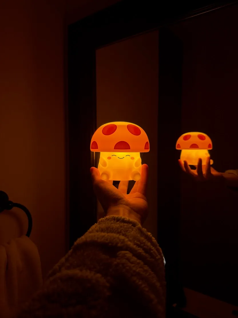 Mushi Mushroom Reading Light - Orange