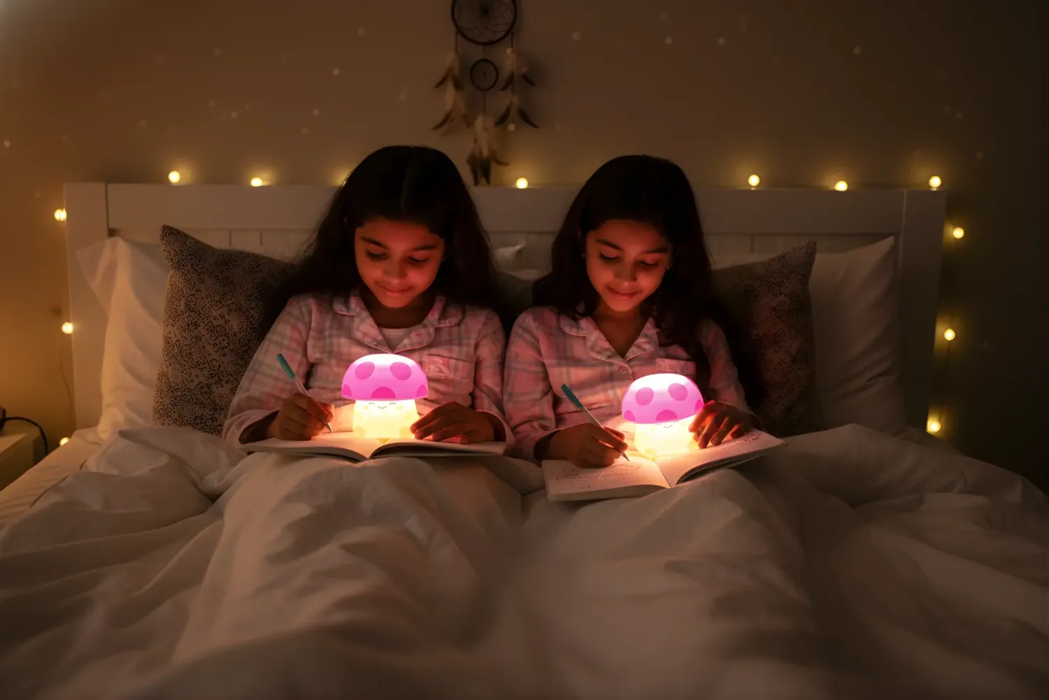Mushi Mushroom Reading Light - Orange