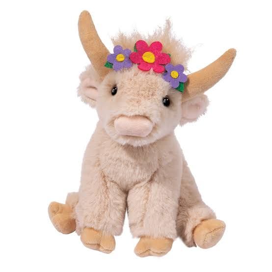 Laddie Flower Highland Cow Soft