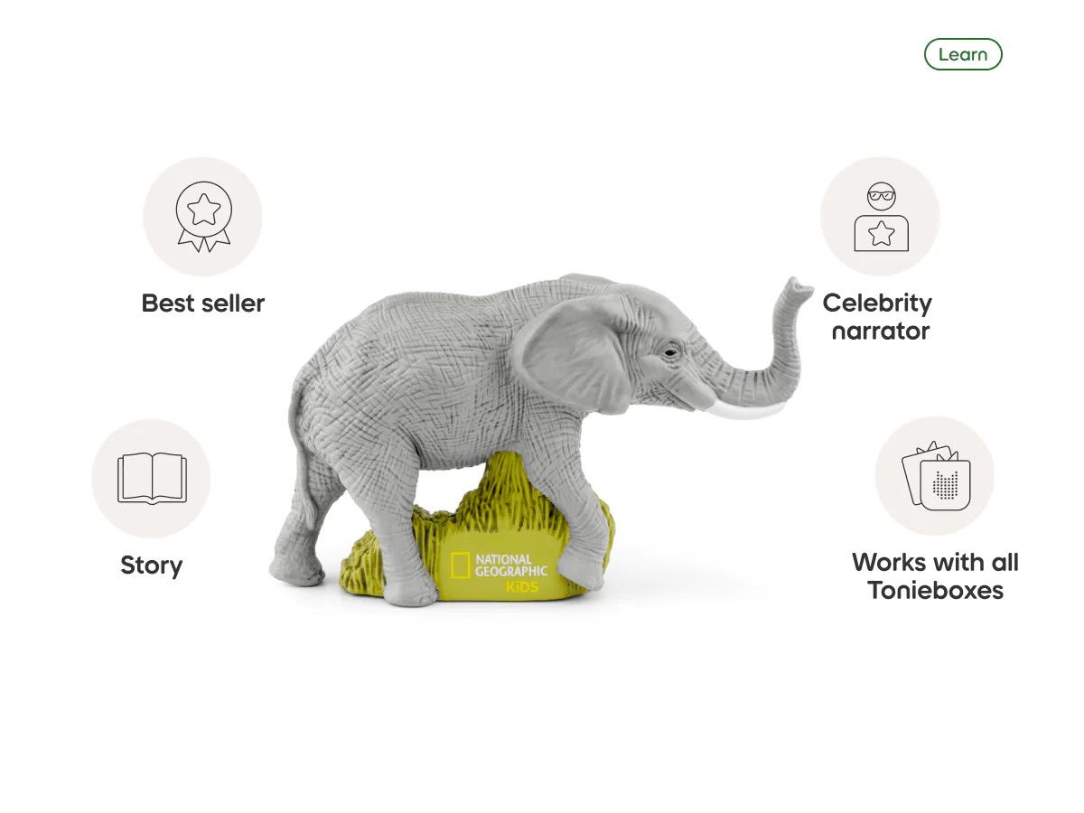 National Geographic Elephants Tonie