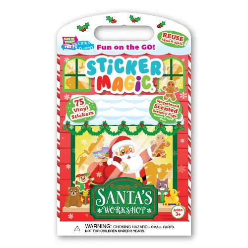 Sticker on the Go Santa's Workshop