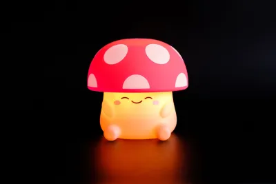 Mushi Mushroom Reading Light - Red
