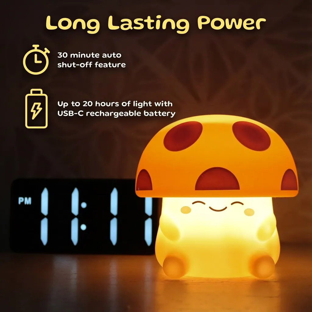 Mushi Mushroom Reading Light - Red
