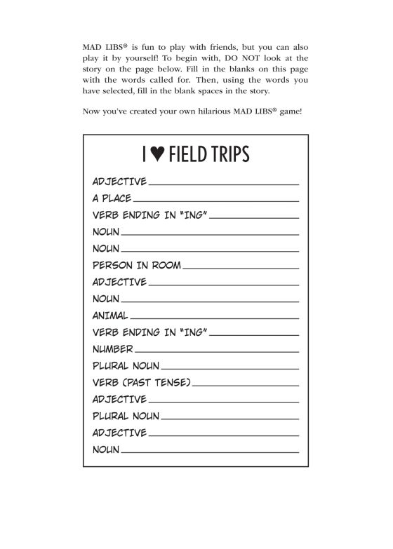 Go Big or Go Mad Libs