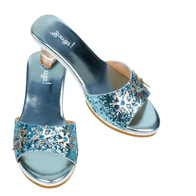 Slipper high heel Ice Queen, blue (size 10-11)