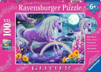 Glitter Unicorn 100 piece Glitter Puzzle