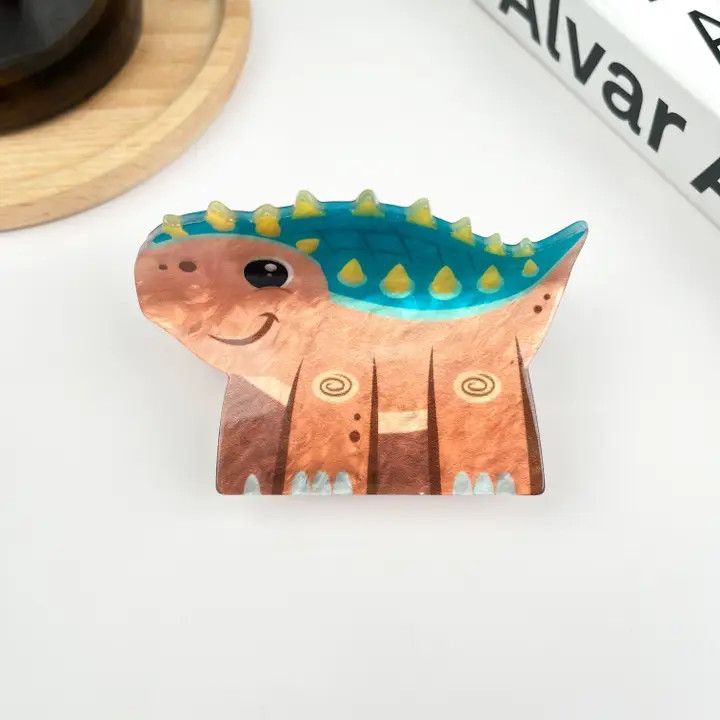 3.2'' Cute Dinosaur Claw Clip - Ankylosaur