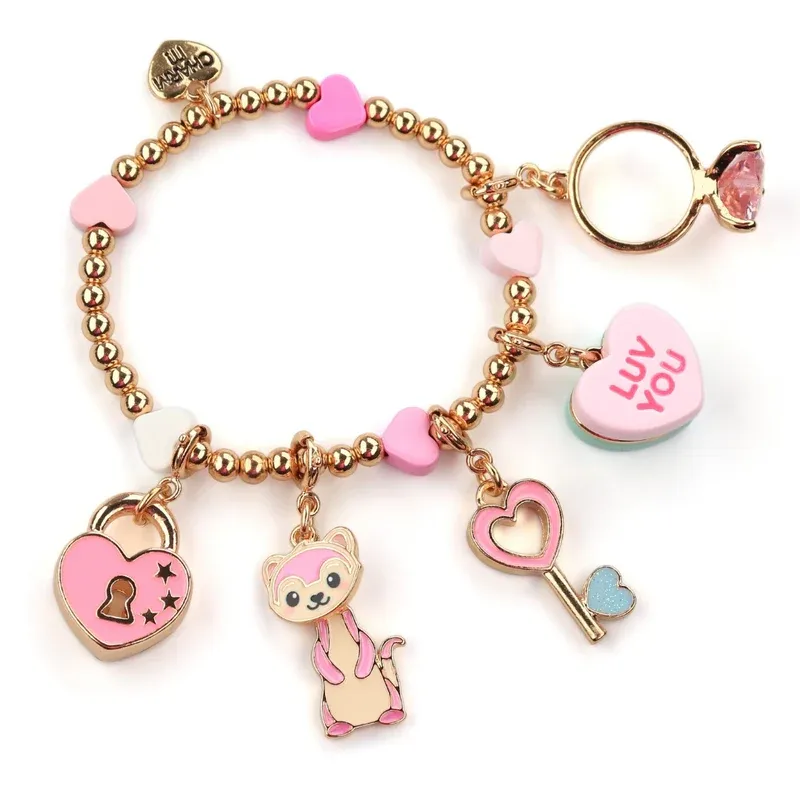 Charm It! Gold Swivel Ferret Charm