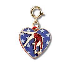Gold Rebel Girls Gymnast CharmIt!
