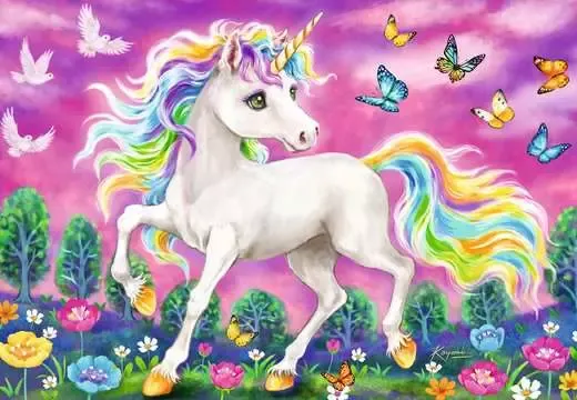 Unicorns and Pegasus 2x24pc Puzzle