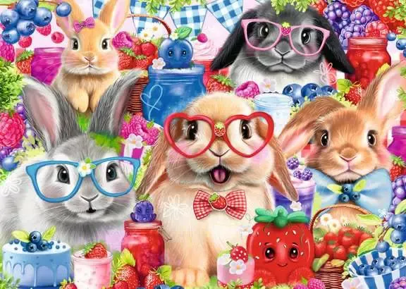 Bunnies and Berries 35 Piece Puzzle