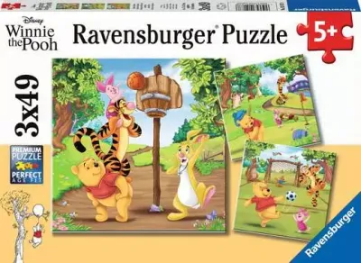 Winnie The Pooh Sports Day 3x49Pc Puzzle