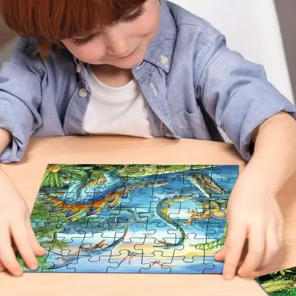 Dinosaur Fascination 3X49 Pc Puzzle