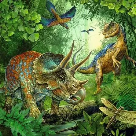 Dinosaur Fascination 3X49 Pc Puzzle