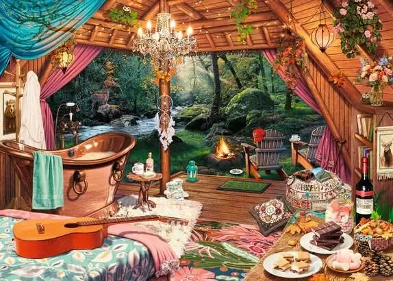Cozy Glamping, Large Format 500 Pc