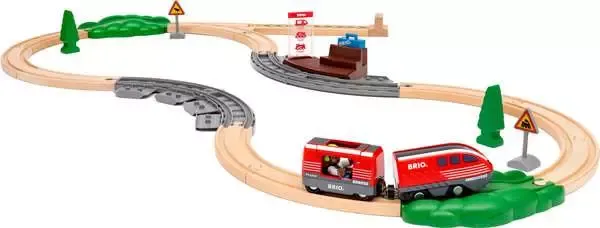 Brio Pull Back Train Set