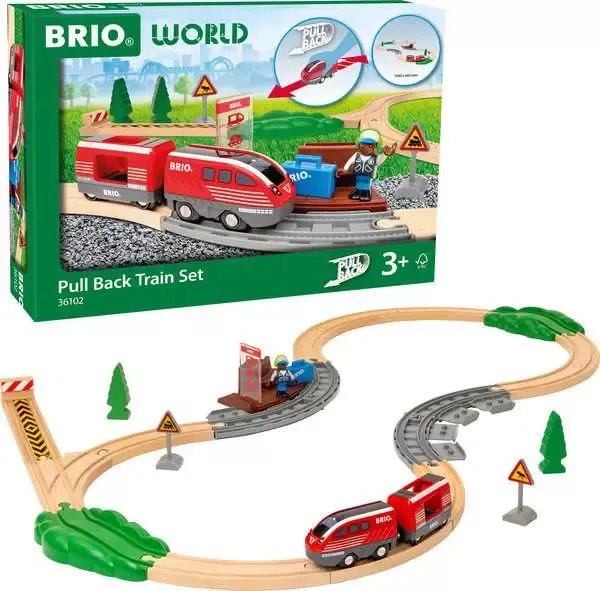 Brio Pull Back Train Set