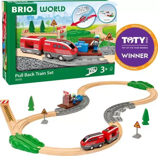 Brio Pull Back Train Set