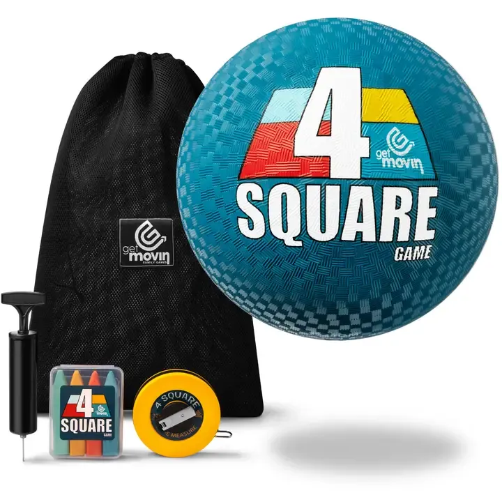 4 Square Game Kit with Premium 4 Square Ball