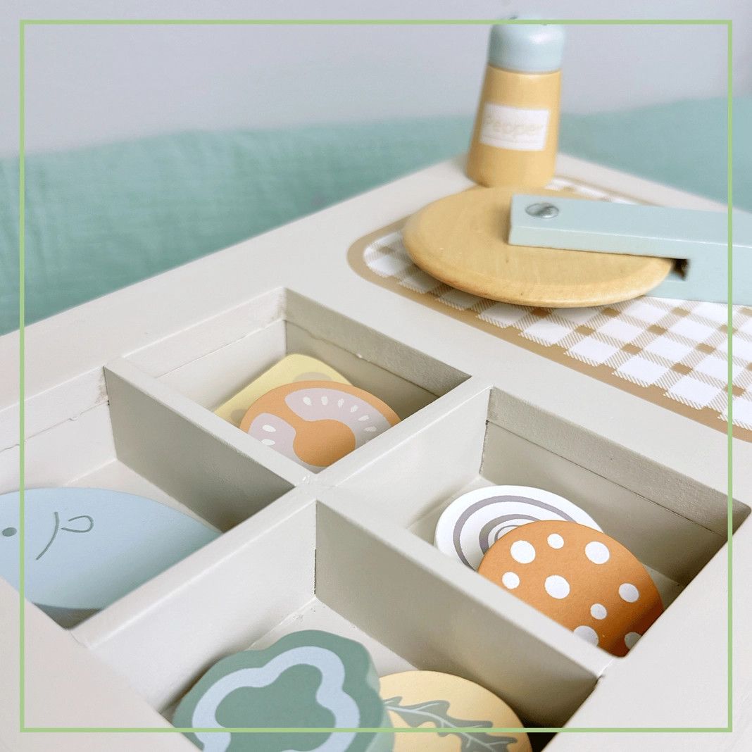 Wooden Pizza Oven Set - Pretend Play Kitchen