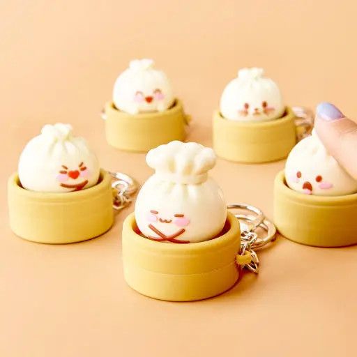 Dumpling Friends Clicker Keychain