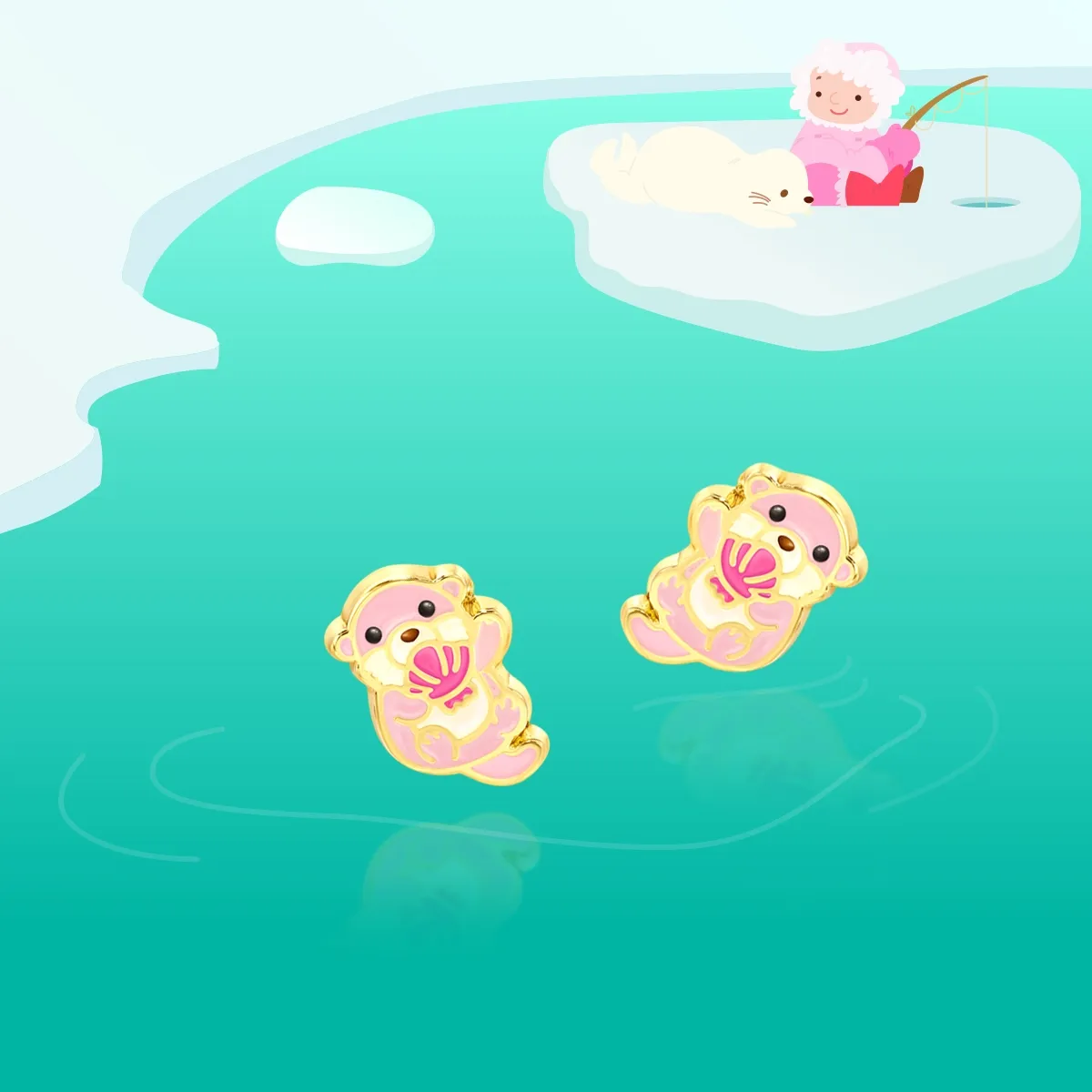Otter this World | Hypoallergenic Stud Earrings