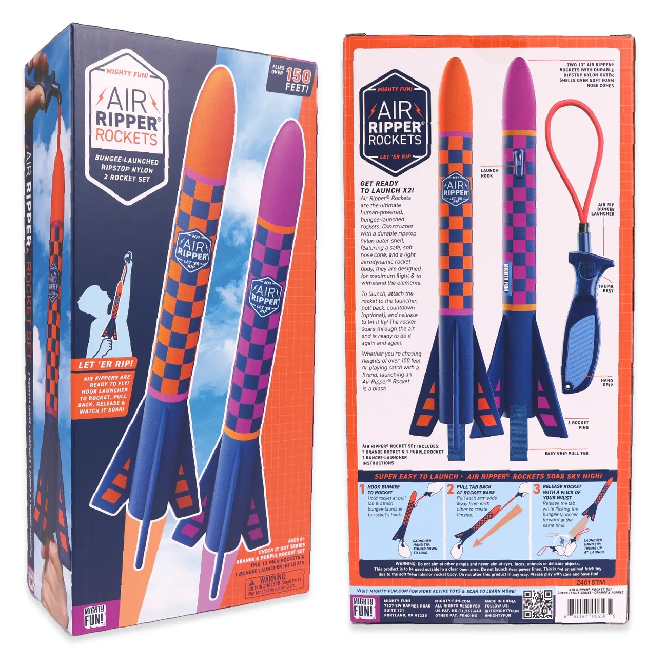 Air Ripper Rocket 2 Pack - orange/purple