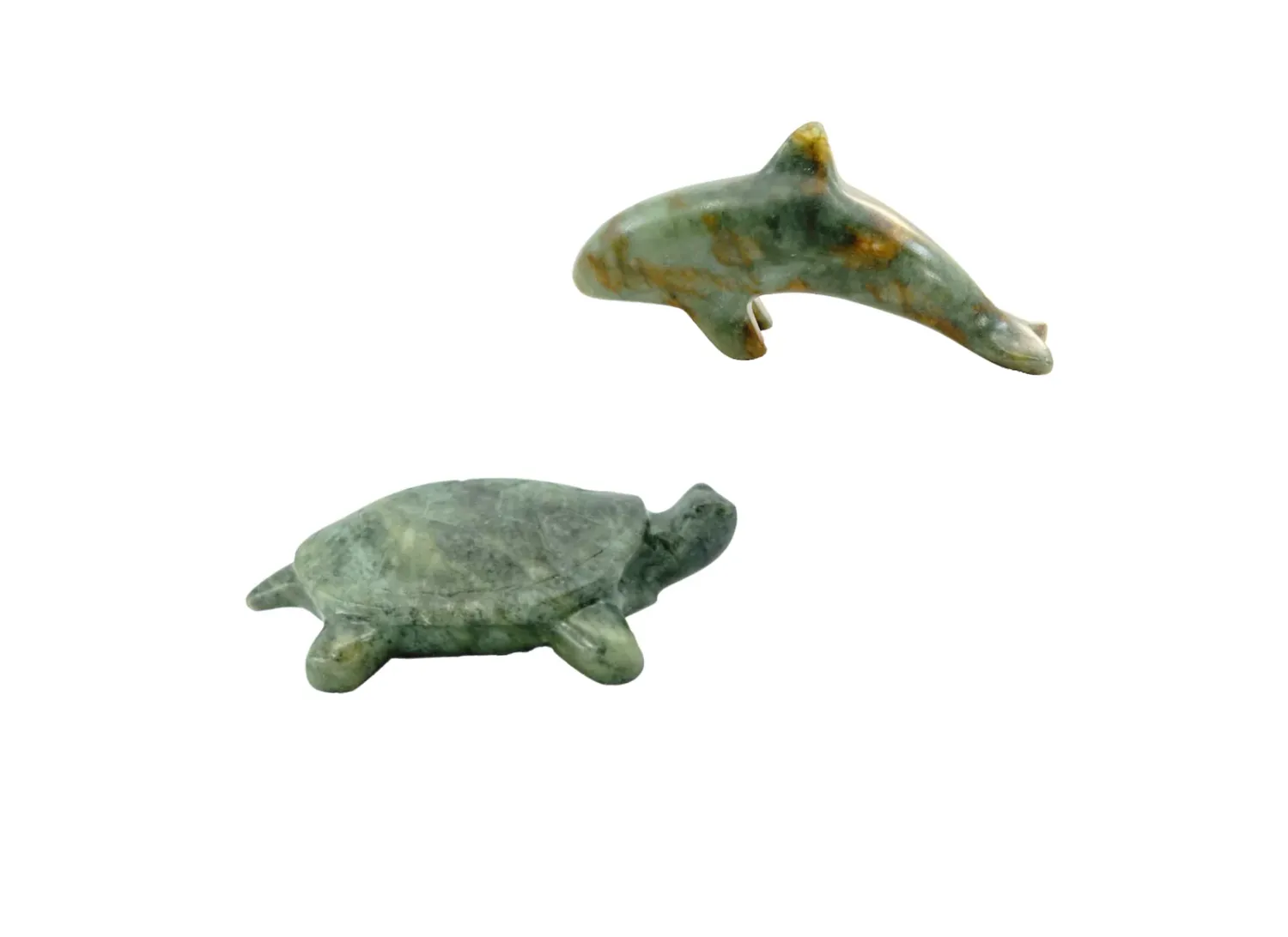 Soap Stone Carving kit Double Turtle And Orca Kit