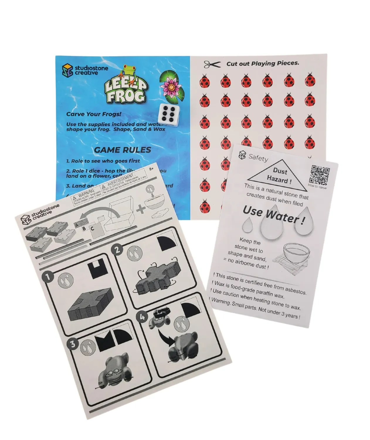 SoapStone Carving Kit Carve Your Own Leeep Frog Game Kit