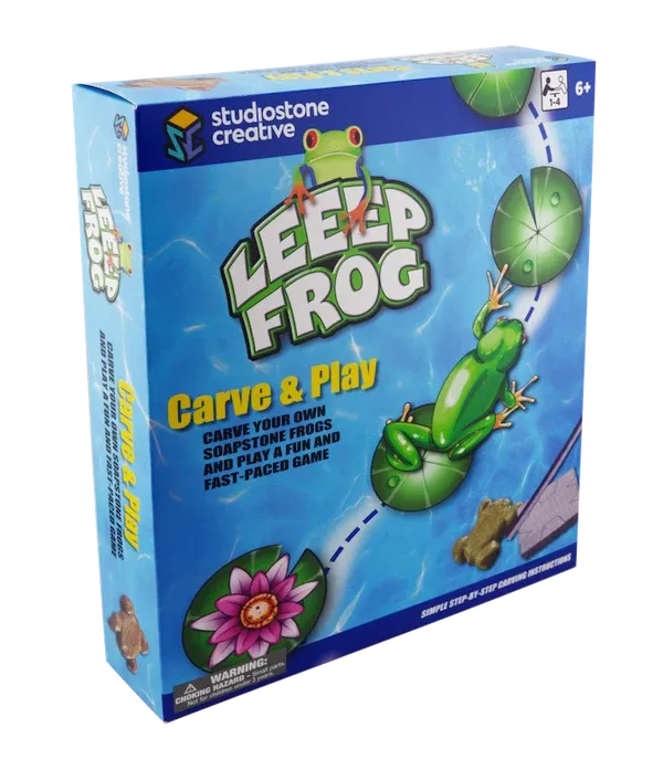 SoapStone Carving Kit Carve Your Own Leeep Frog Game Kit