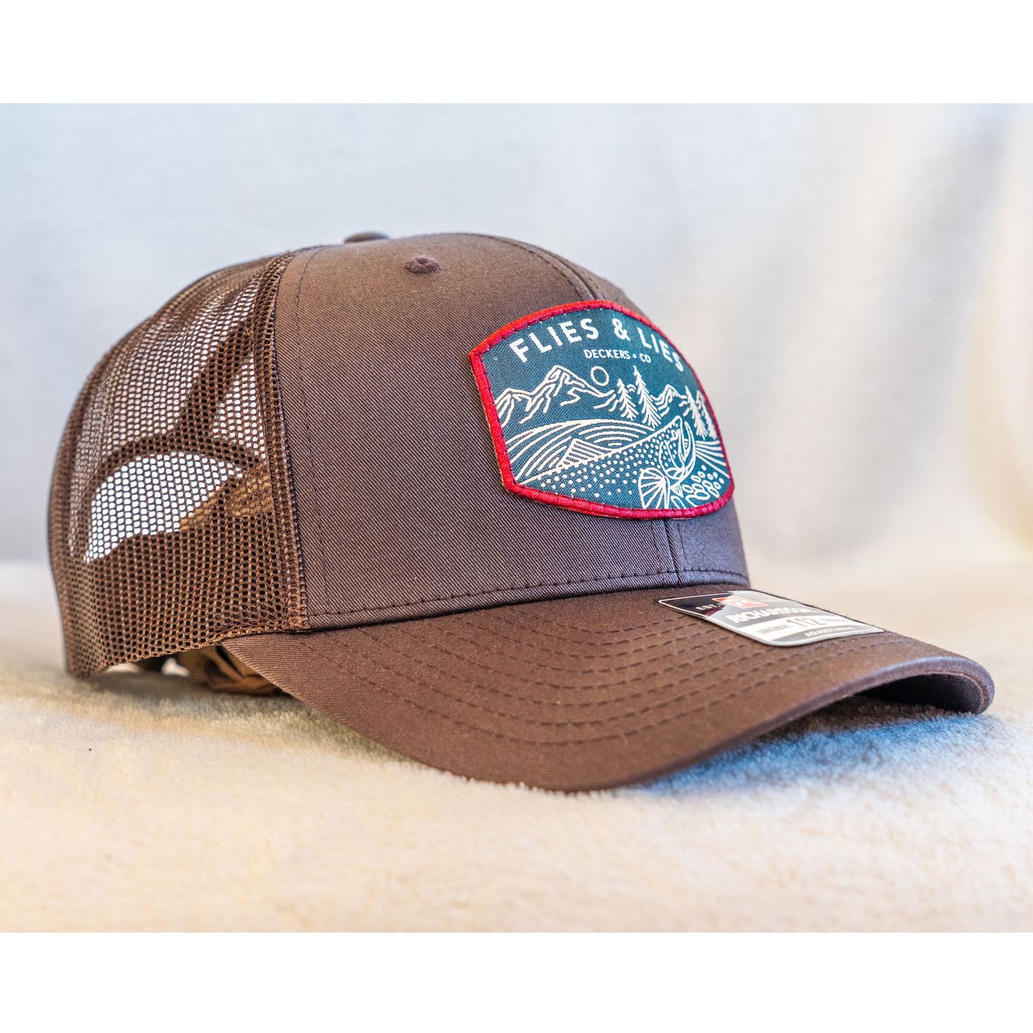 Flies & Lies Trucker - Rising Trout Patch (dark brown)