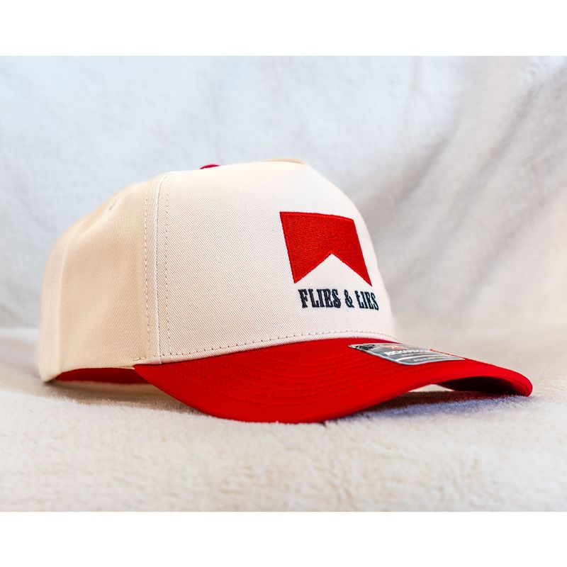 Flies & Lies 5-Panel - Marlboro Embroidery (cream/red)
