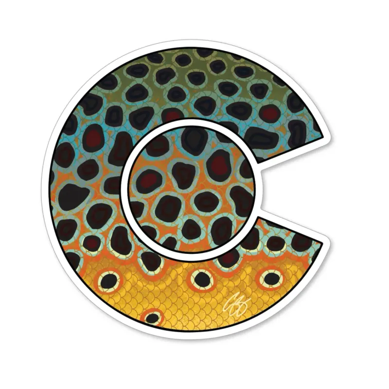 Colorado Brown Trout Decal - Casey Underwood