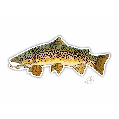 Brown Trout Decal - Casey Underwood