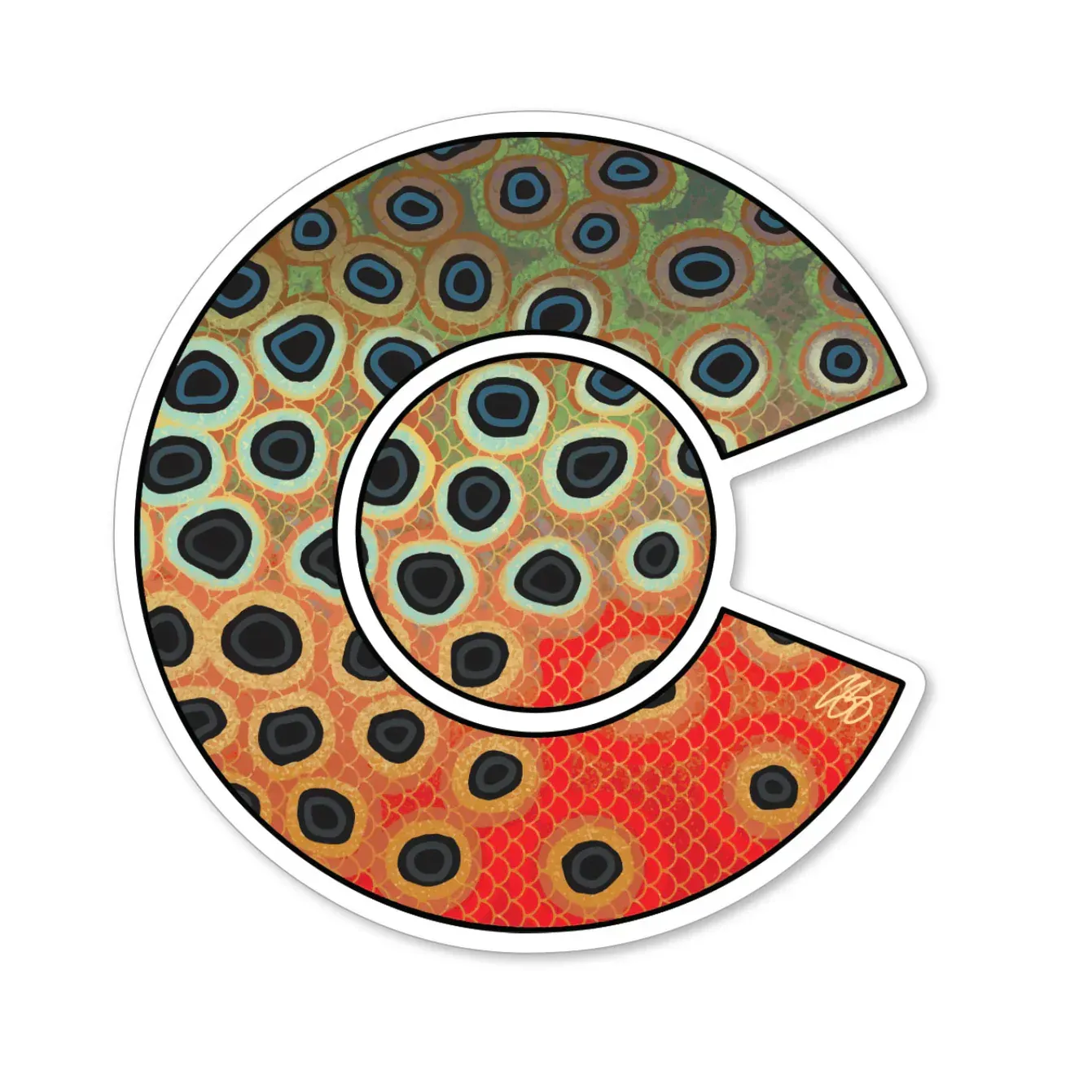 Colorado Cutthroat Trout Decal - Casey Underwood