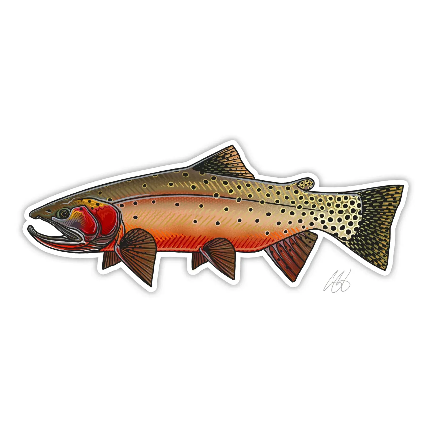 Greenback Cutthroat Decal - Casey Underwood