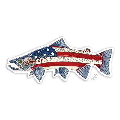 USA Brown Trout Decal - Casey Underwood