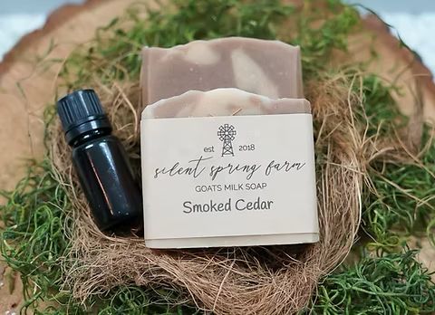 Smoked Cedar Goat milk soap