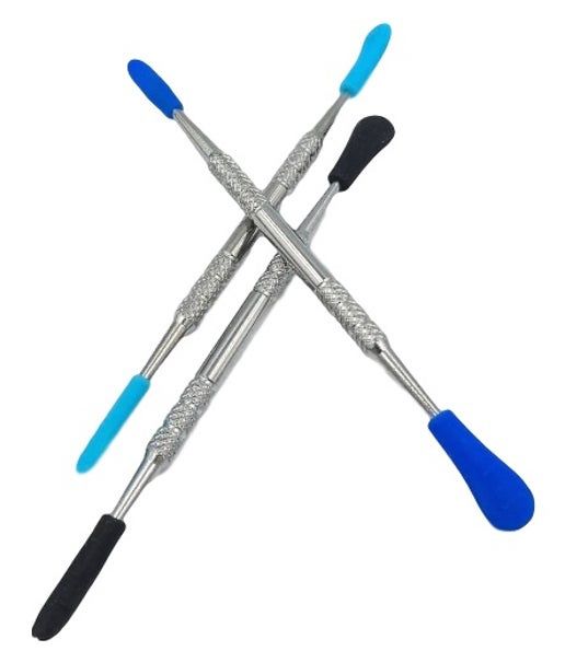 Metal Dabber with Silicone Tips | Assorted Colors | Large | 120mm