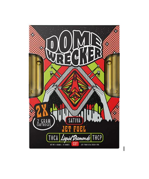 Domewrecker Liquid Diamond THCA/THCP 4g Carts - Jet Fuel - Sativa