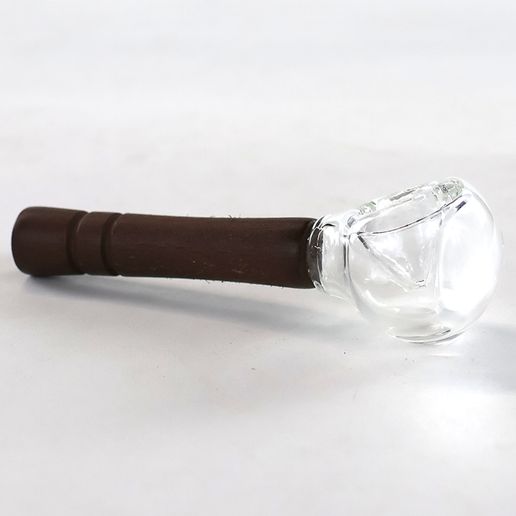 Wood Accent Spoon Pipe 5"